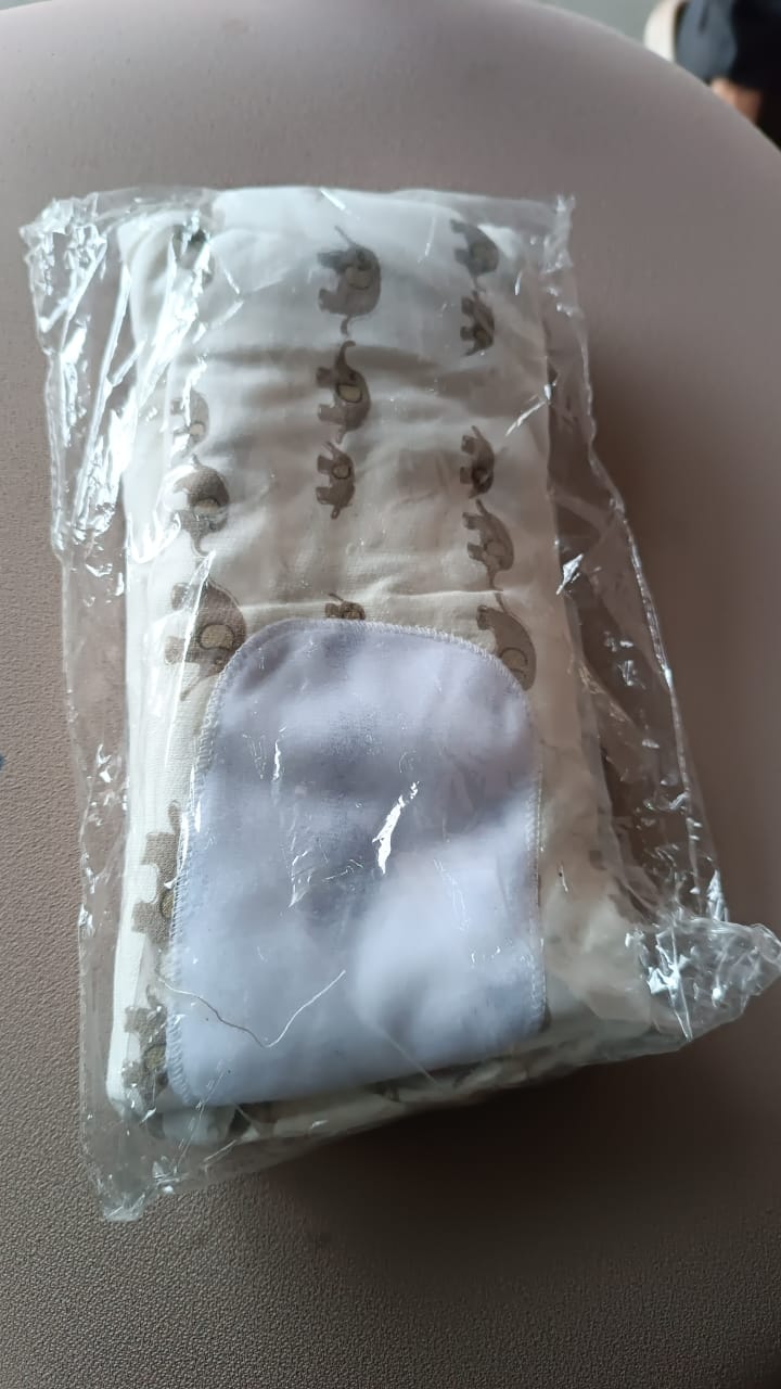 Soft Cotton Adjustable Baby Swaddle Wrap for Newborns (1 Pc)