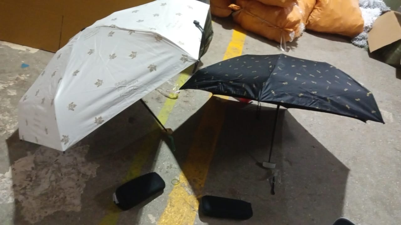 3-Fold Cute Umbrella – Sun & Rain Protection, UV Shield (1 Pc / With Zip Case)