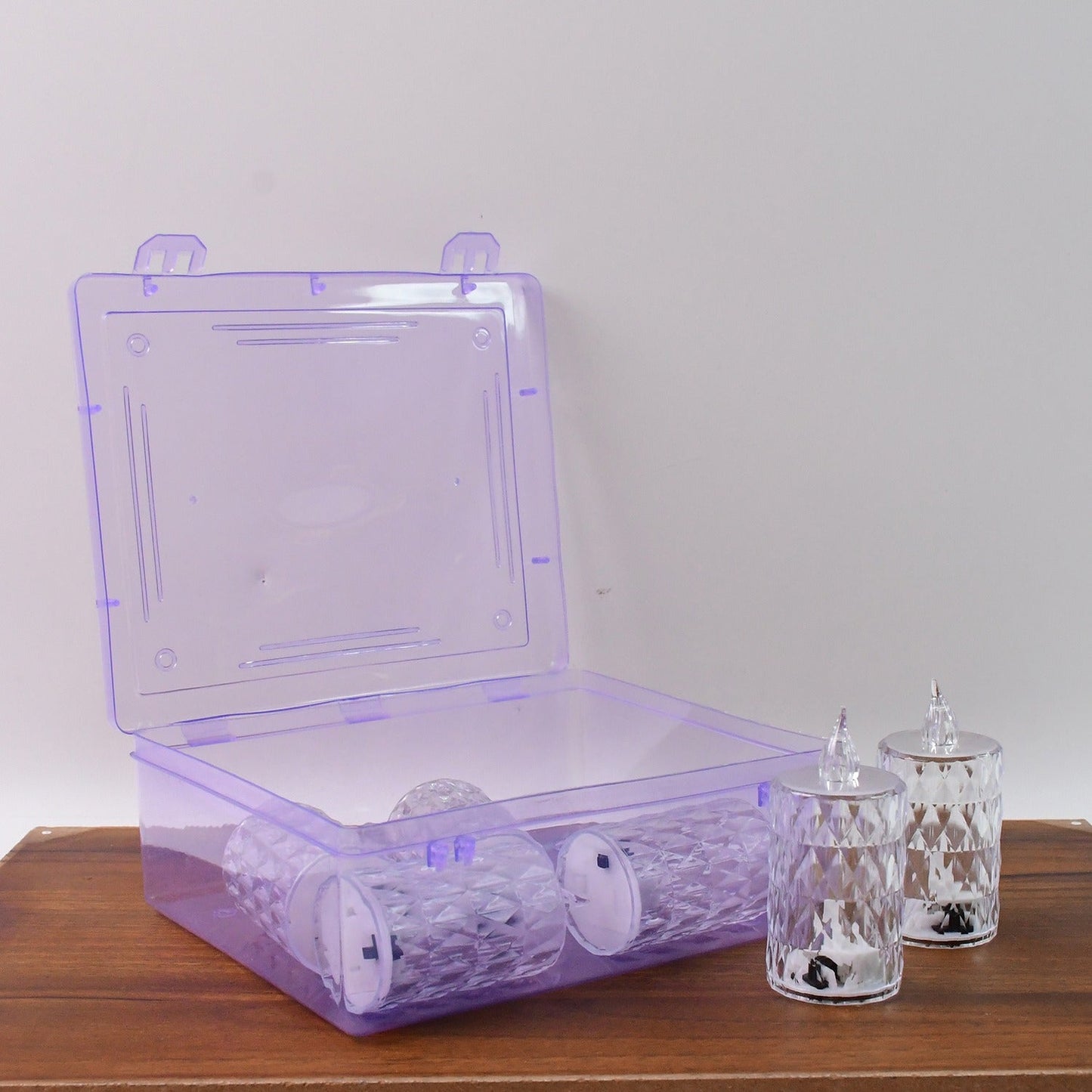 Decorative LED Crystal Flameless Candle Set (6 Pc)