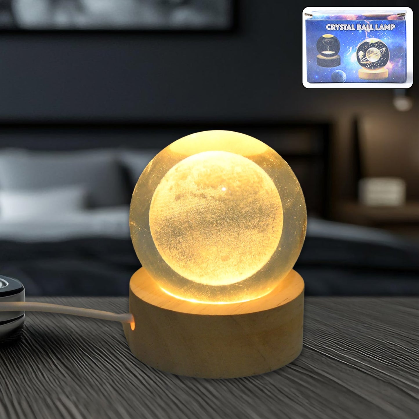 3D Crystal Ball Lamp
