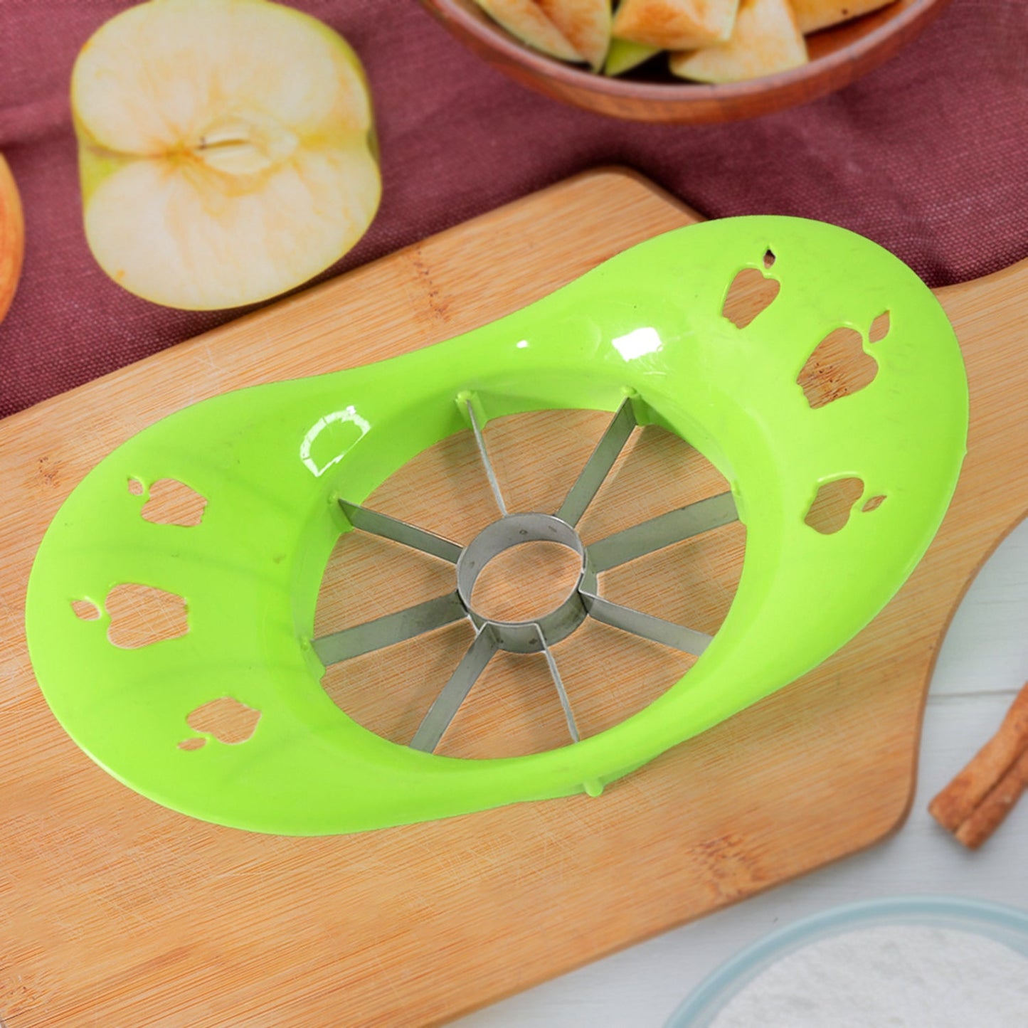 Multi Purpose Fruit Slicer Apple Cutter Regular With 8 Stainless Steel Blades Apple Slicer (1 Pc)