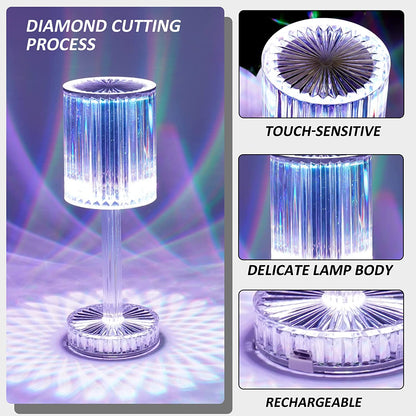 USB Crystal Table Lamp