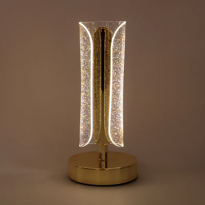 Luxury Tall Cylindrical Crystal Table Lamp (1 Pc)