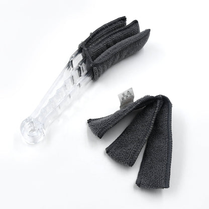 Window Blind Cleaner Brush with Microfiber Sleeves – Dusting Tool for Shutters & AC (1 Pc)
