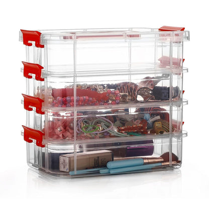 4-Layer Transparent Multipurpose Plastic Storage Box