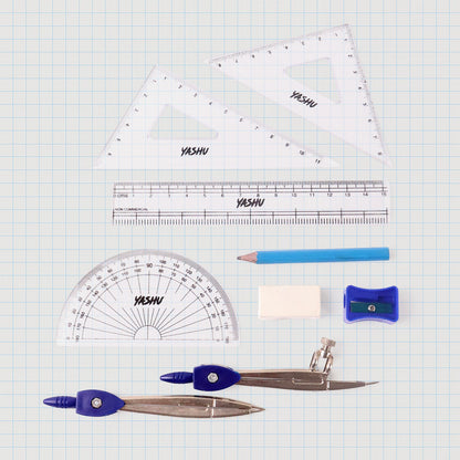 Yashu Complete Geometry Box Set with Compass