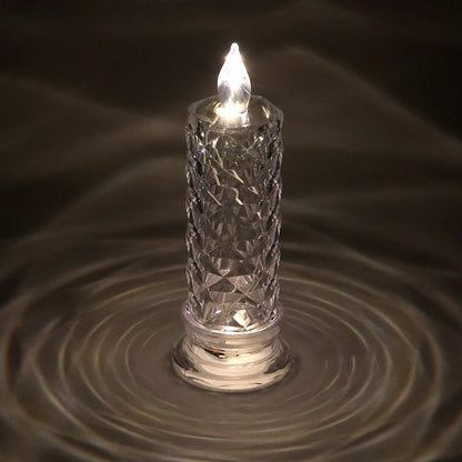 Decorative LED Crystal Candle Light (1 Pc)