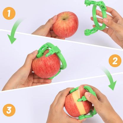 Adjustable Apple Peeler Cutter with Holder Ring