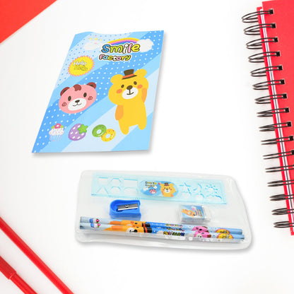 Stationery Kit for Kids - Stationery Set (6 Pcs Set / Mix Design)