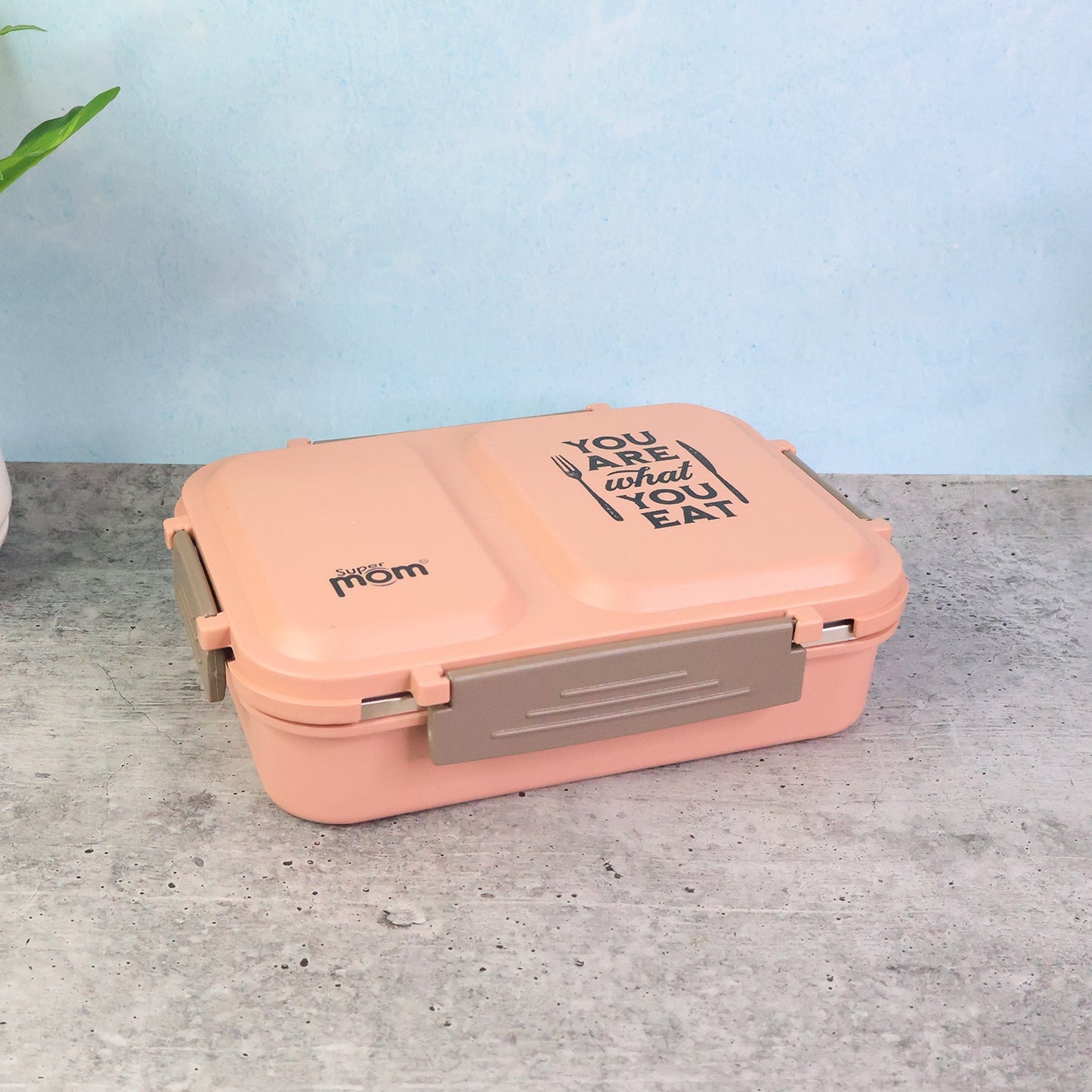 Supermom 2 Partition Stainless Steel Lunch Box