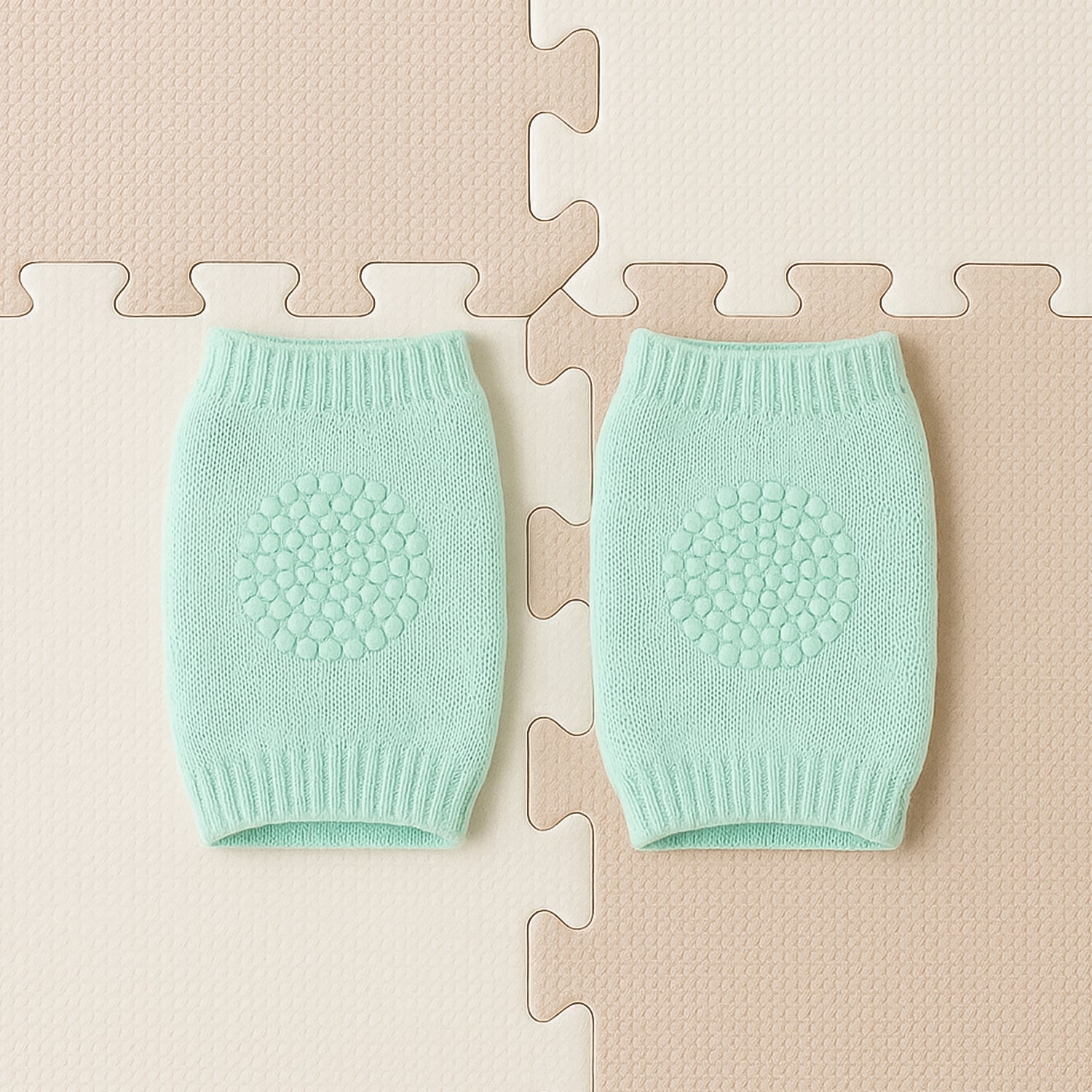 Soft Mint Green Wool Leg Warmers 