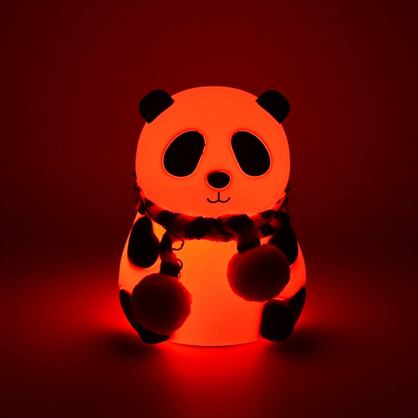 7 Color LED Silicone Panda Lamp