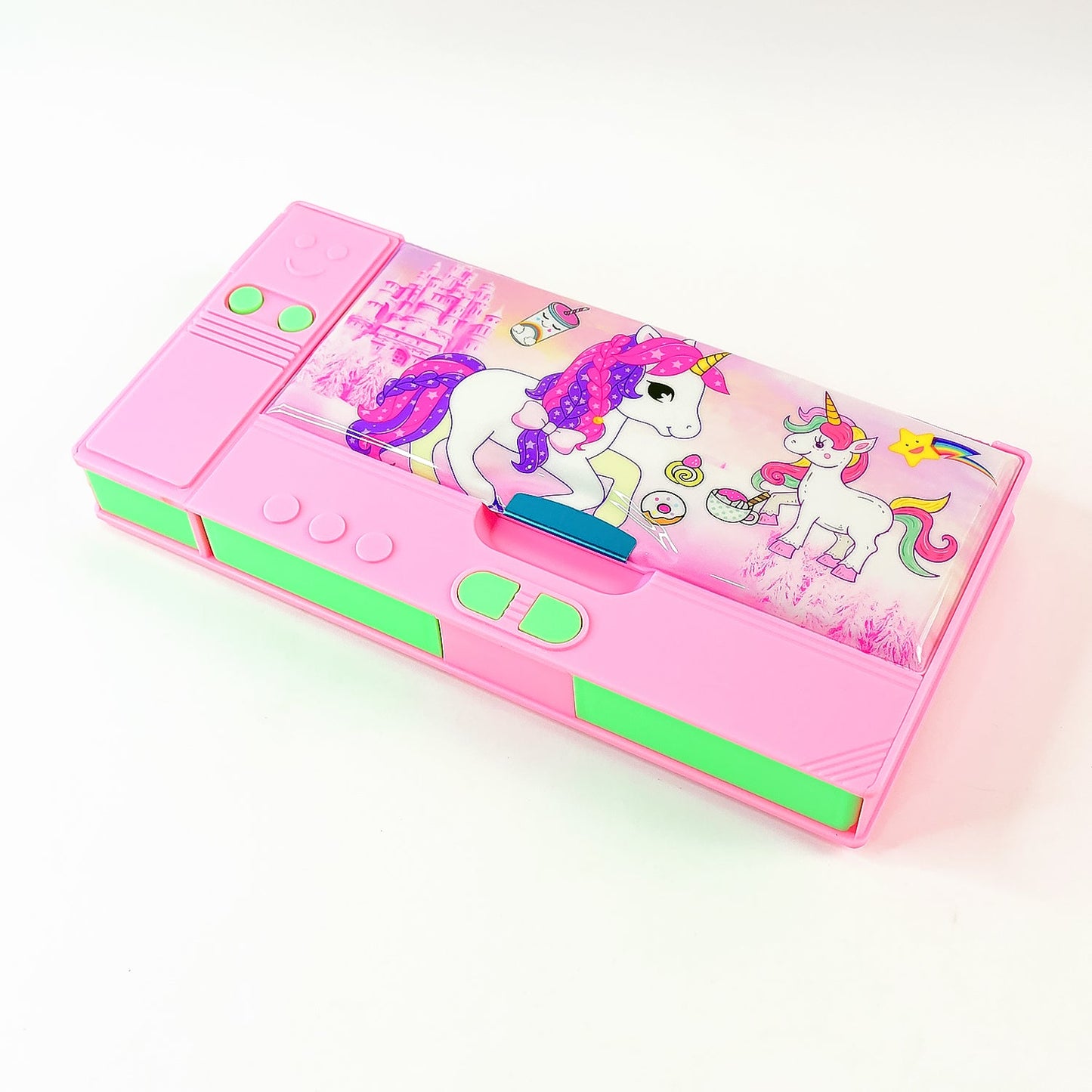 Multi Purpose Gadget Jumbo Pencil Box Compass  Jumbo 2 Side Slot Geometry Box Compass Use School , Traveling & Studio