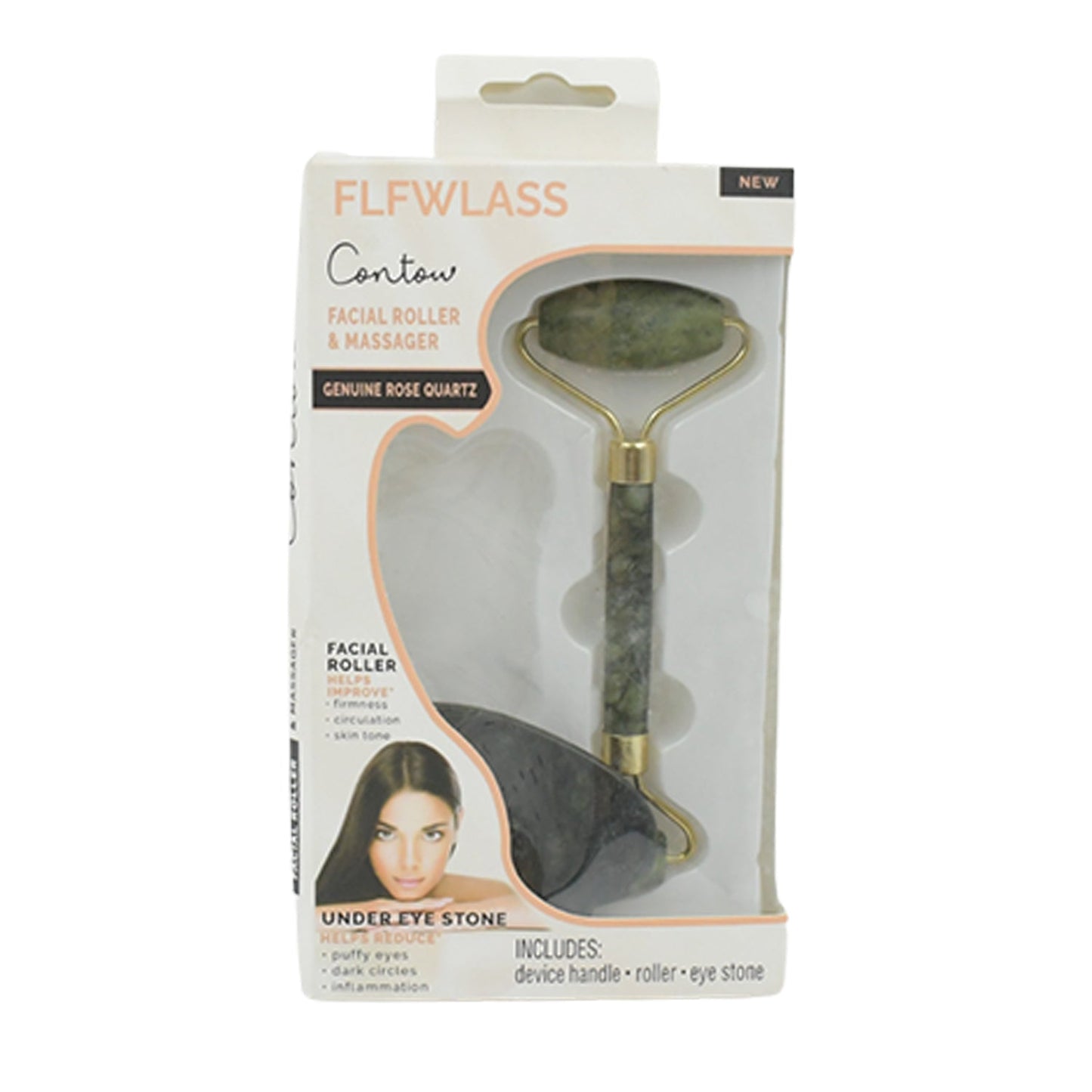 Jade Roller & Gua Sha Set – Natural Face Massager for Anti-Aging, Glowing Skin & Face Shaping (1 Pc)