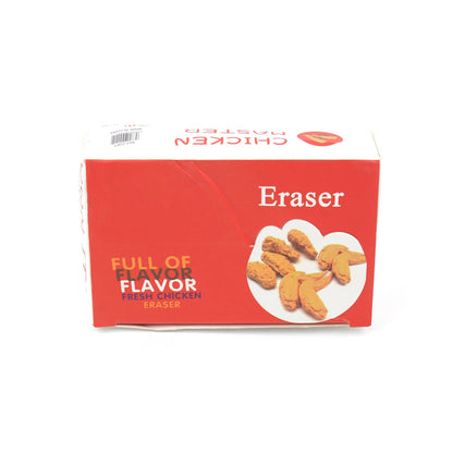Cute Chicken Wing & Leg Erasers for Kids & Students (8 Pc Set)