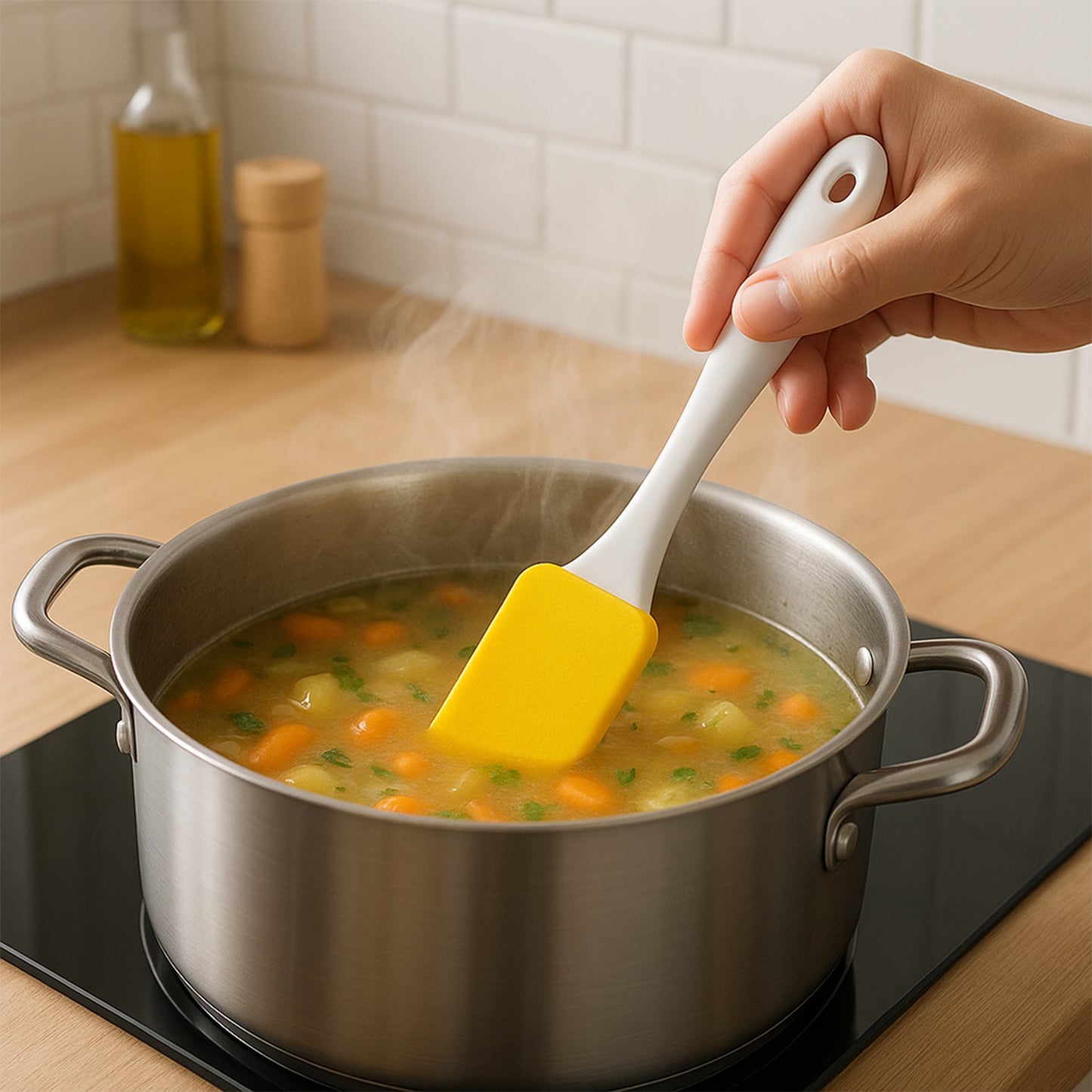 Spatula and Pastry Brush for Cake Decoration