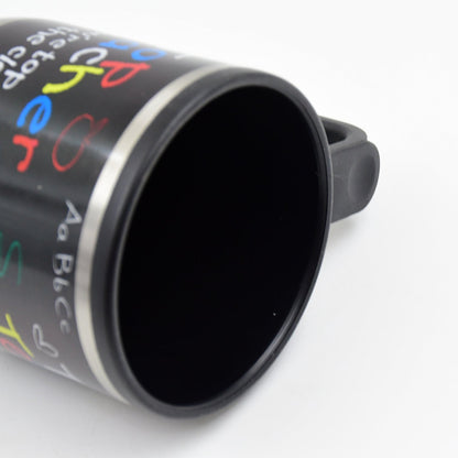 Stainless Steel Insulated Travel Mug - Double-Walled Vacuum Cup with Lid & Handle, Tumbler