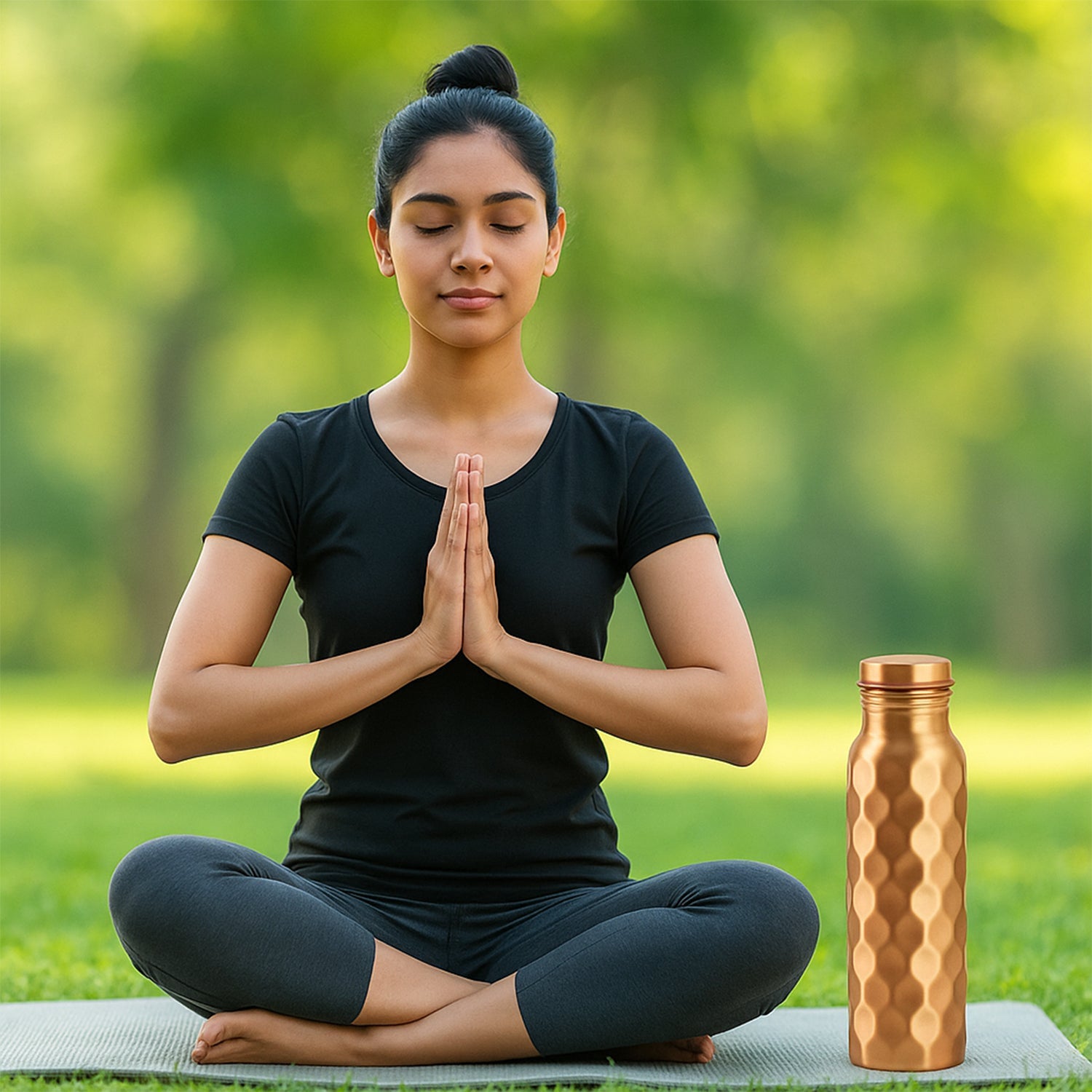 Diamond Cut Copper Gift Box Set