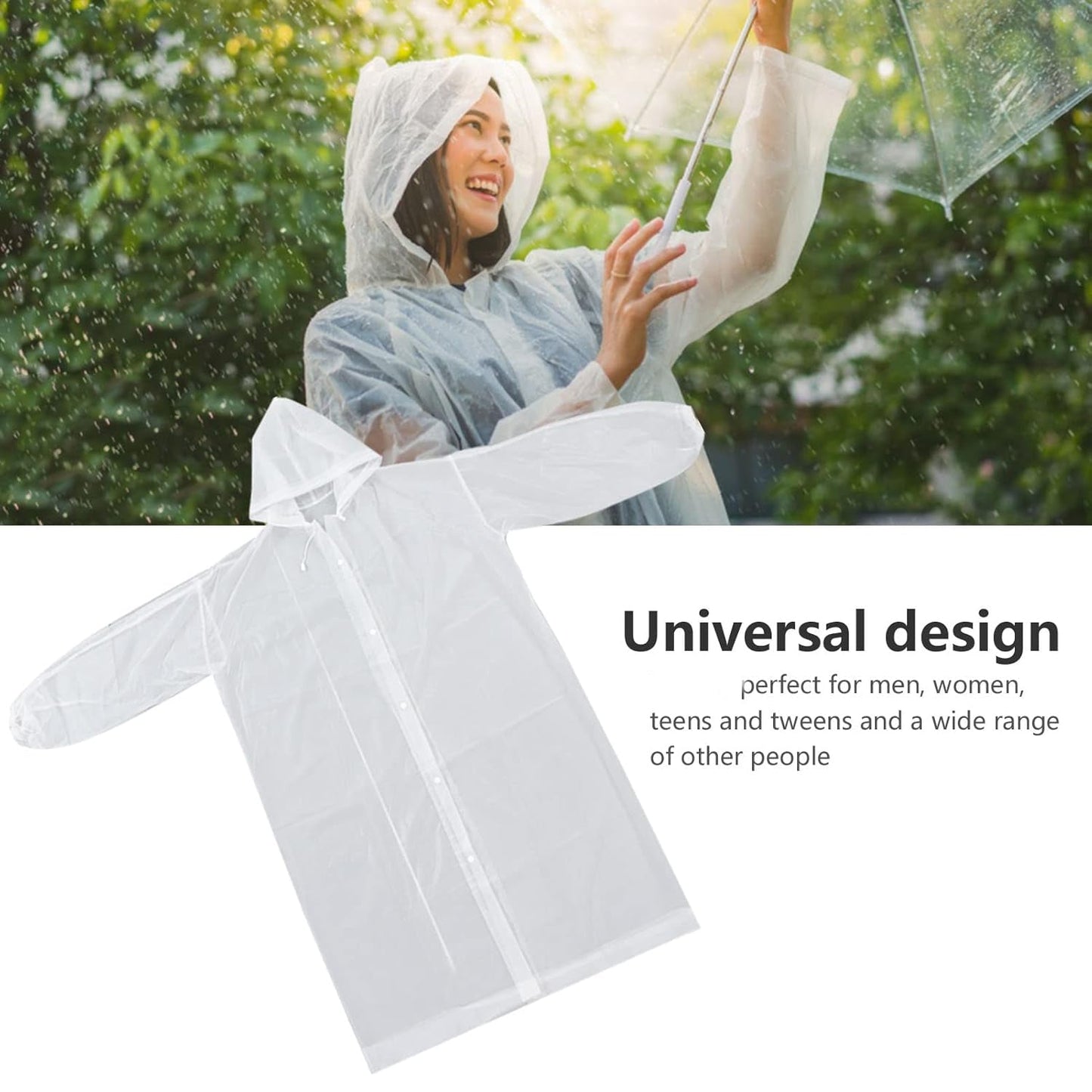 Eva Portable Rain Coat, Waterproof Raincoat (1pc)