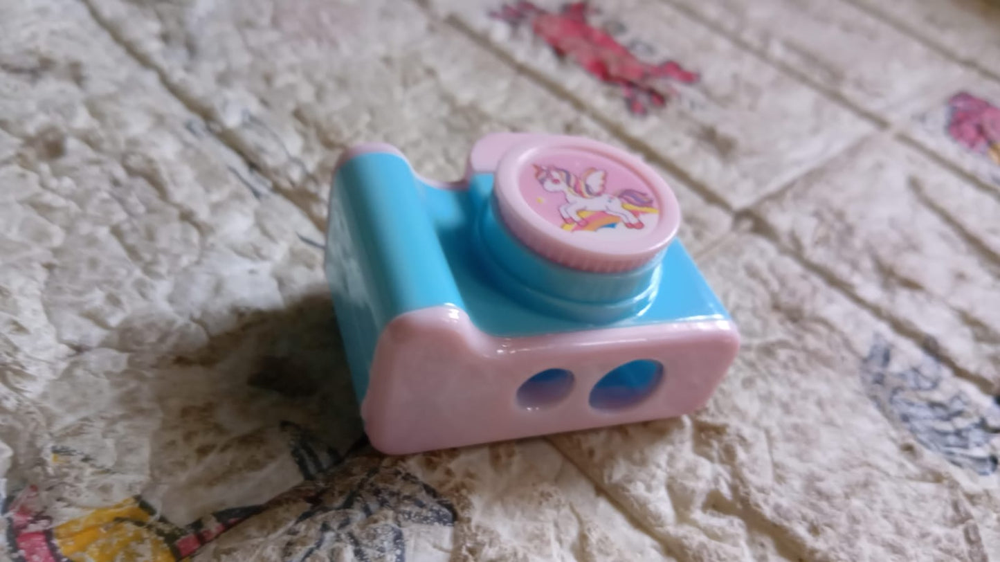Camera Shape Pencil Sharpener – Stylish & Lightweight Manual Sharpener for Kids & Office Use (1 Pc)