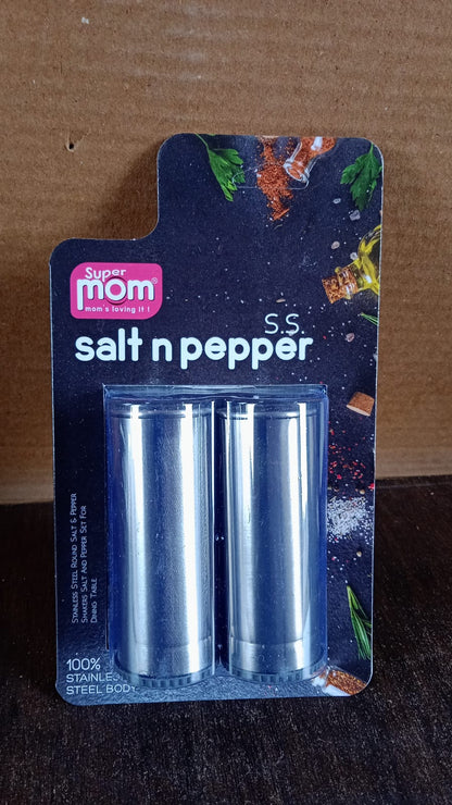 Supermom Stainless Steel Salt and Pepper Shaker Set (2 Pc)