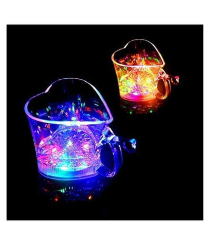 Heart Shape Blinking LED Glass Cup