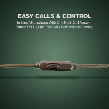 Premium Wired Earphones with Mic - (1 Pc)