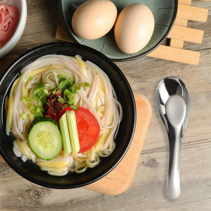 Steel Soup Spoon Set