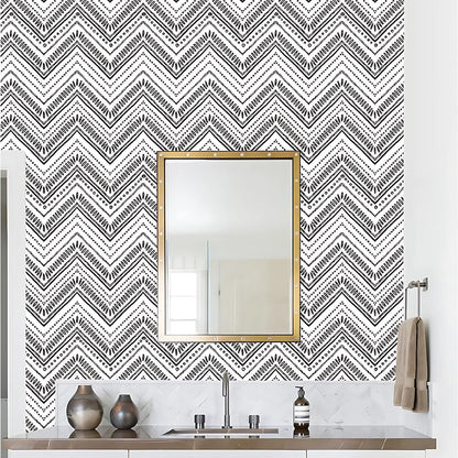 Waterproof Chevron Pattern Wall Sticker 45cm x 3meter (1 Pc)