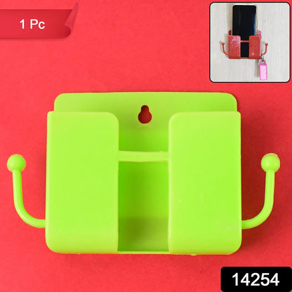 Compact Neon Green Wall Phone Holder 